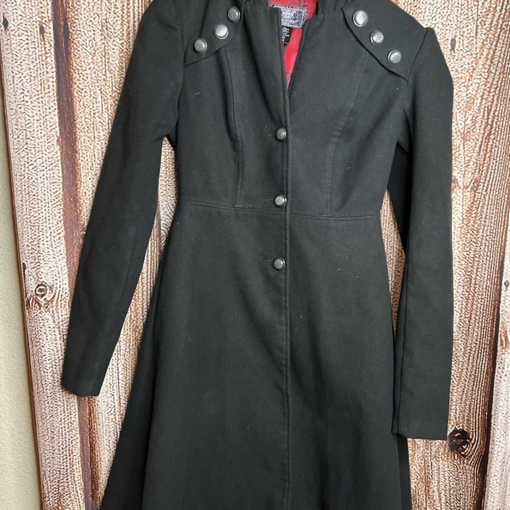 American Horror Story Black Military Style Coat Button Details UNISEX S used